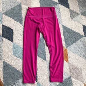 Lululemon hot pink 7/8 leggings.